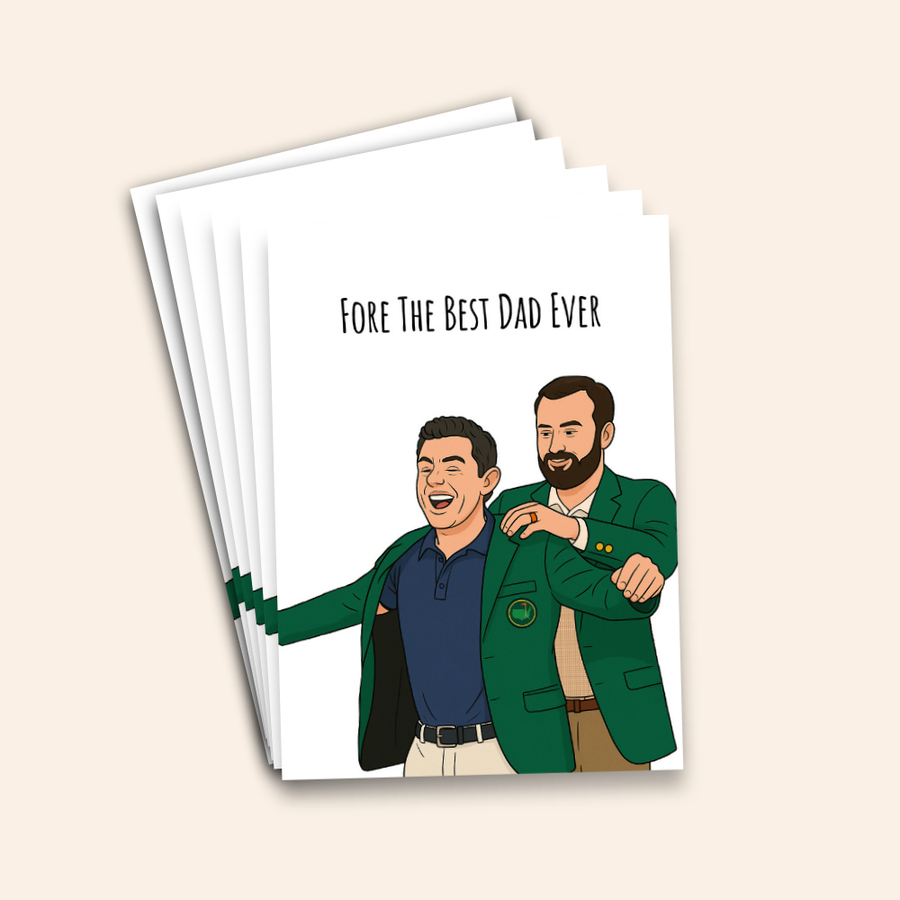 Fore the Best Dad Ever Golf Card Pack