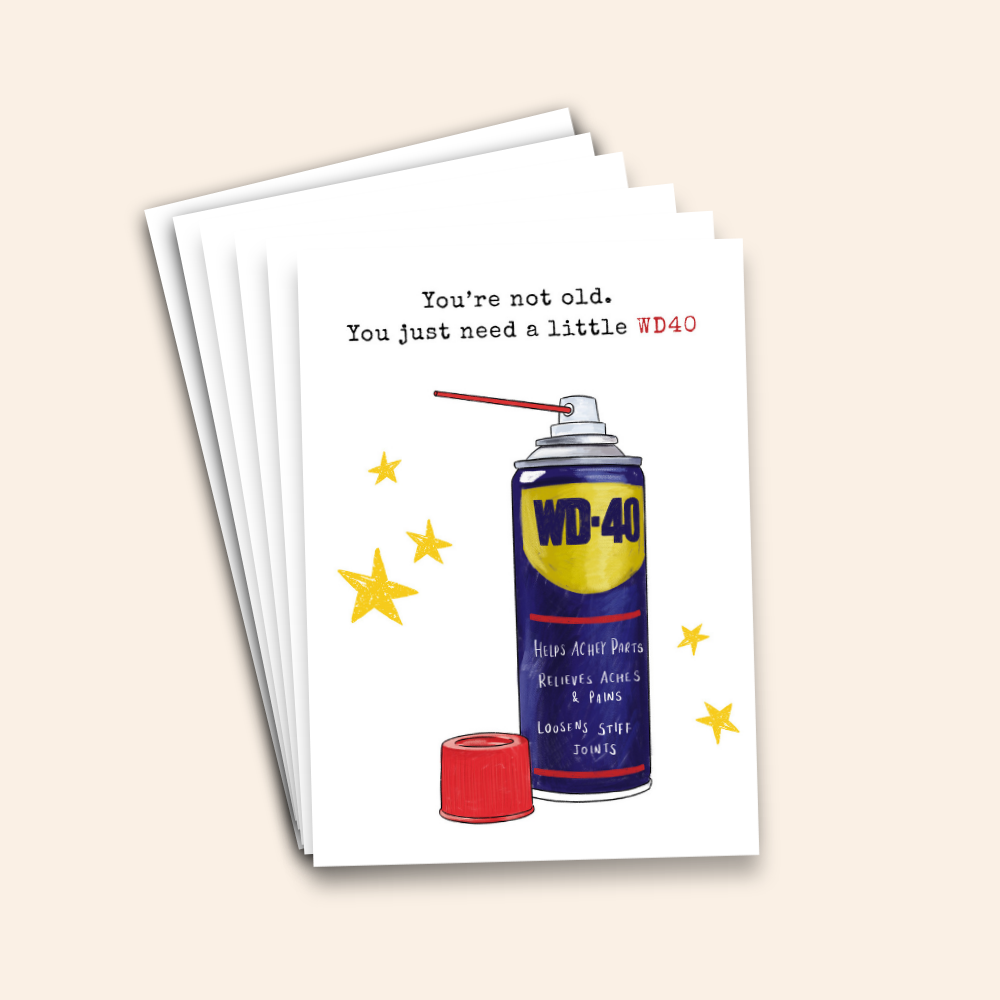You’re Not Old, You Just Need a Little WD-40 Card Pack