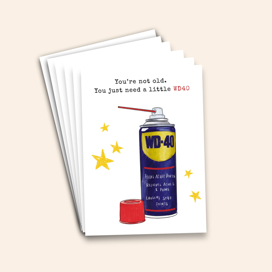 You’re Not Old, You Just Need a Little WD-40 Card Pack