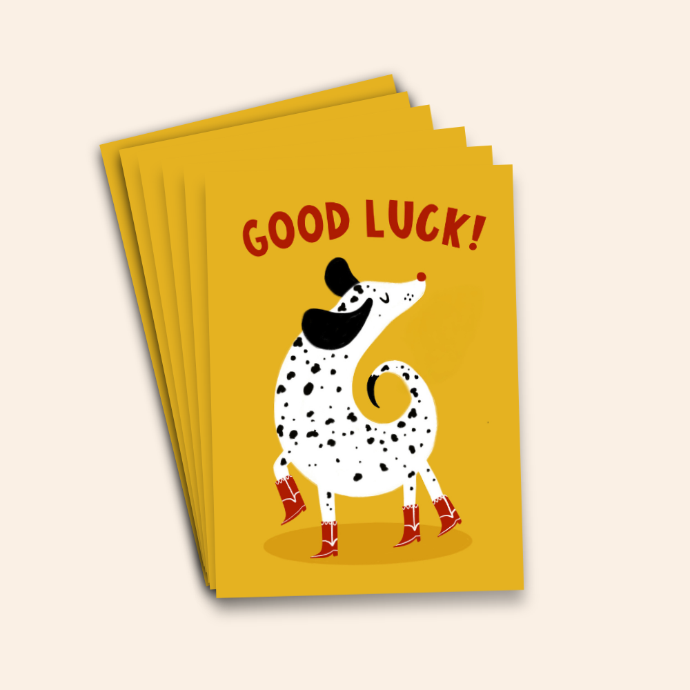Good Luck Dalmatian Card Pack
