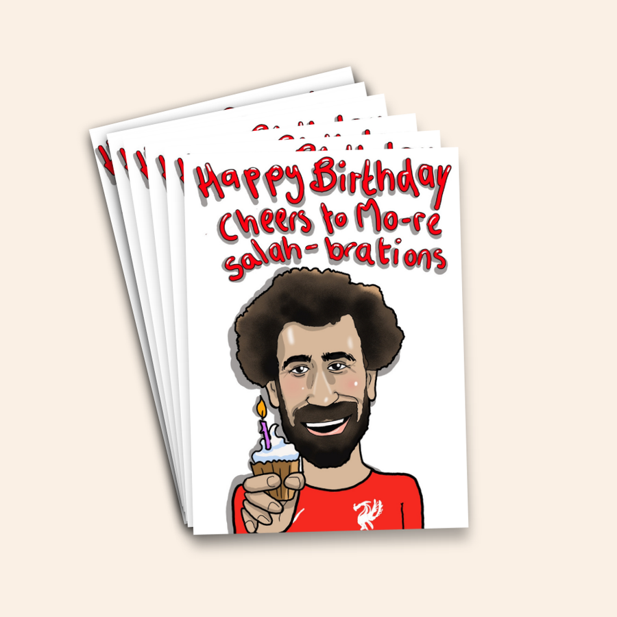 Cheers to Mo-re Salah-brations Birthday Card Pack