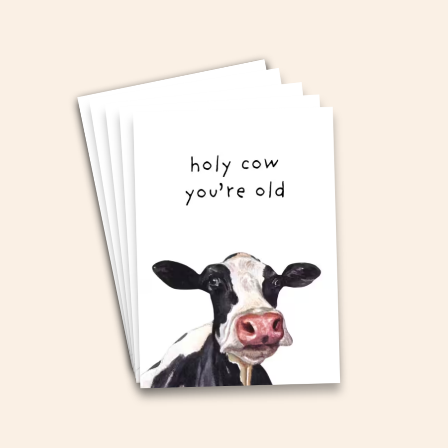 Holy Cow You’re Old Birthday Card Pack