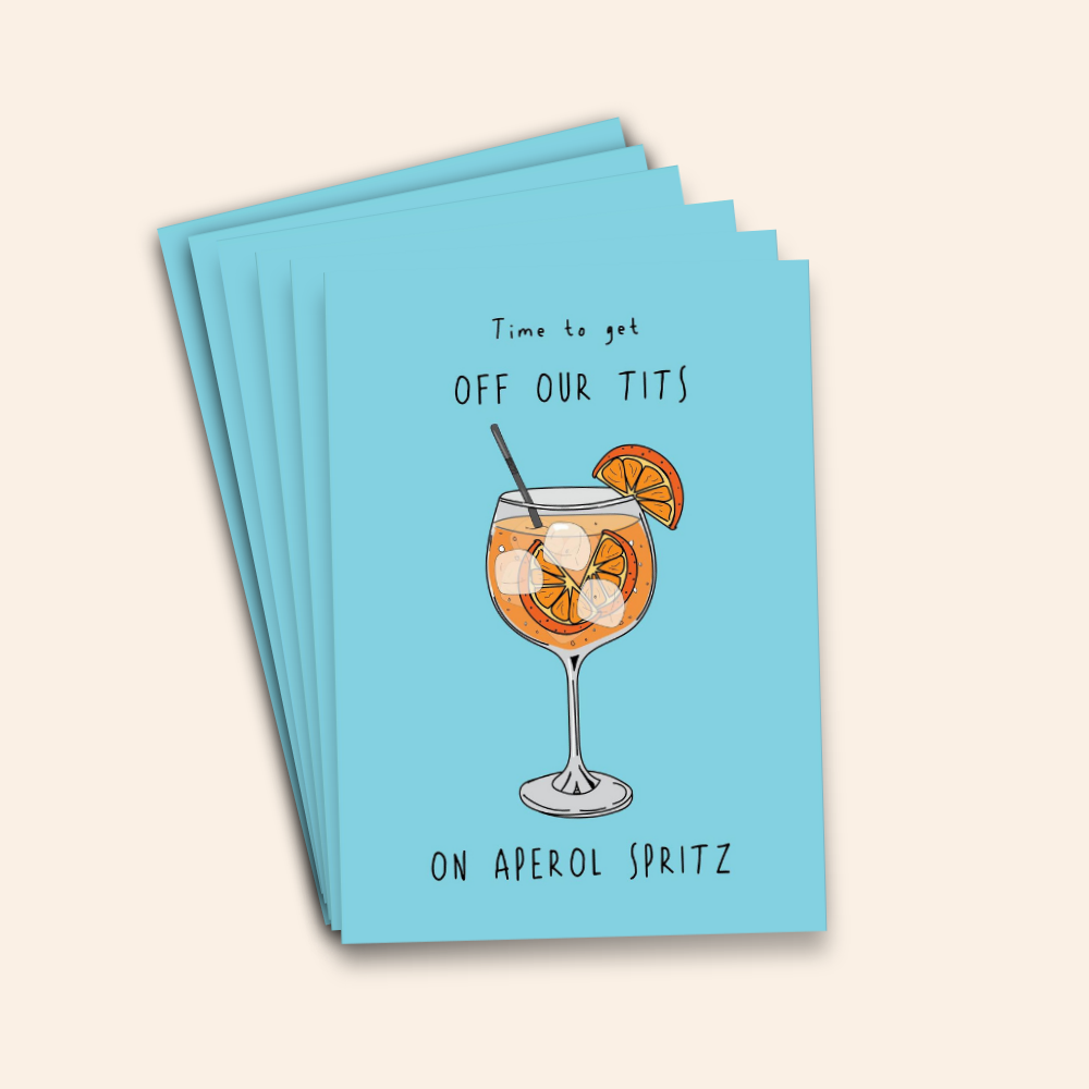 Time to Get Off Our Tits on Aperol Spritz Card Pack
