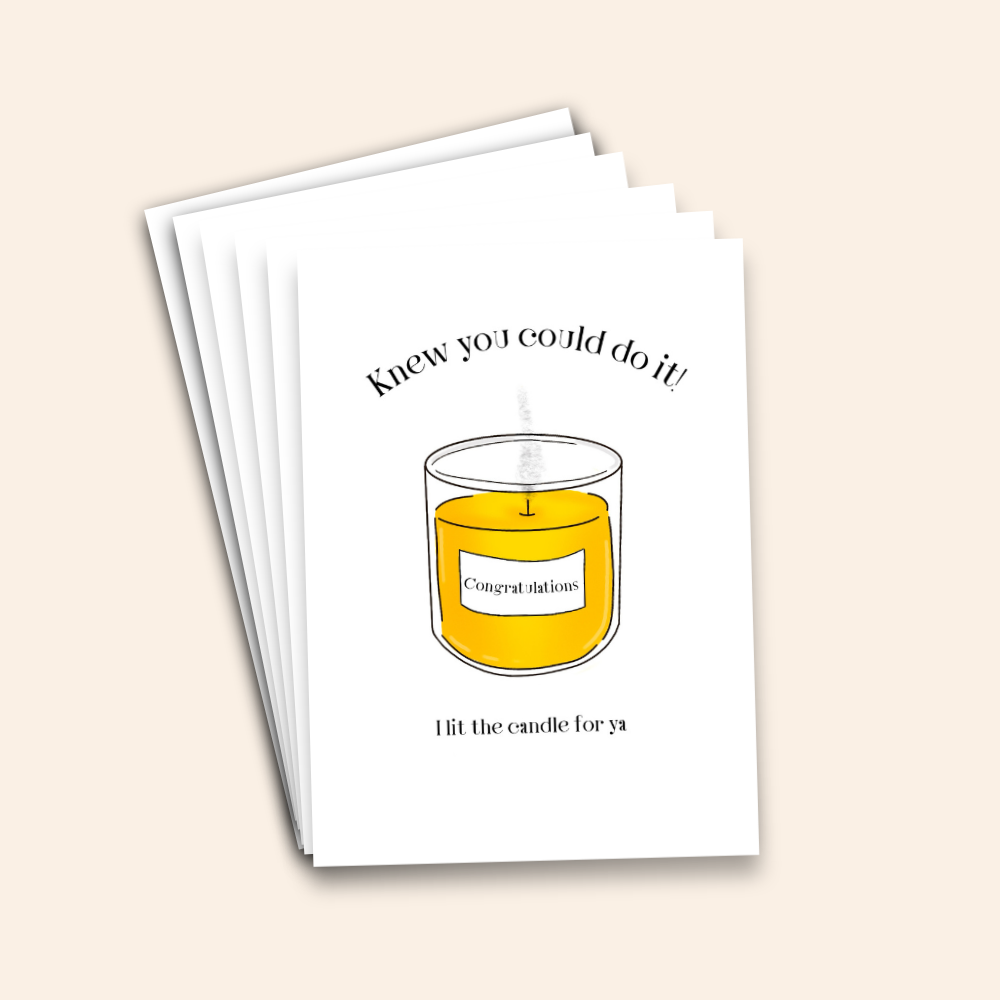 Knew You Could Do It...I Lit The Candle For Ya! Card Pack