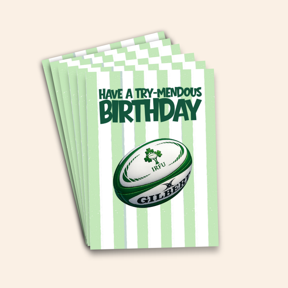 Have a Try-Mendous Birthday Rugby Card Pack