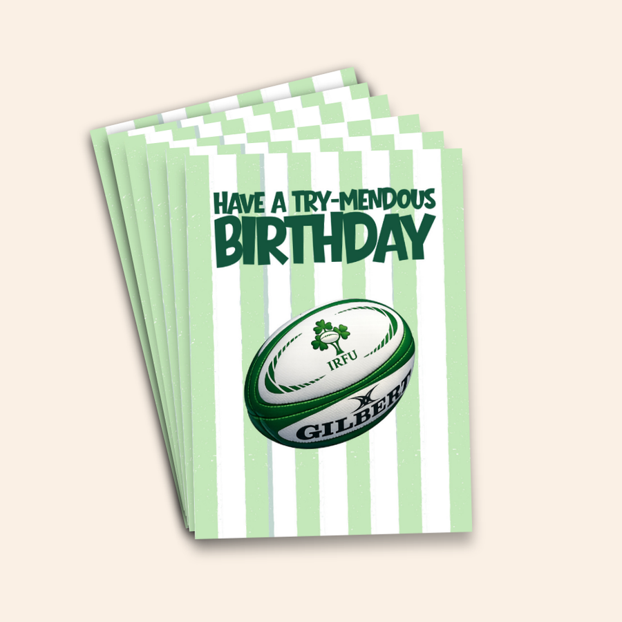 Have a Try-Mendous Birthday Rugby Card Pack