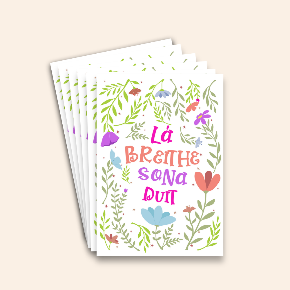 Lá Breithe Sona Duit Irish Birthday Card Pack