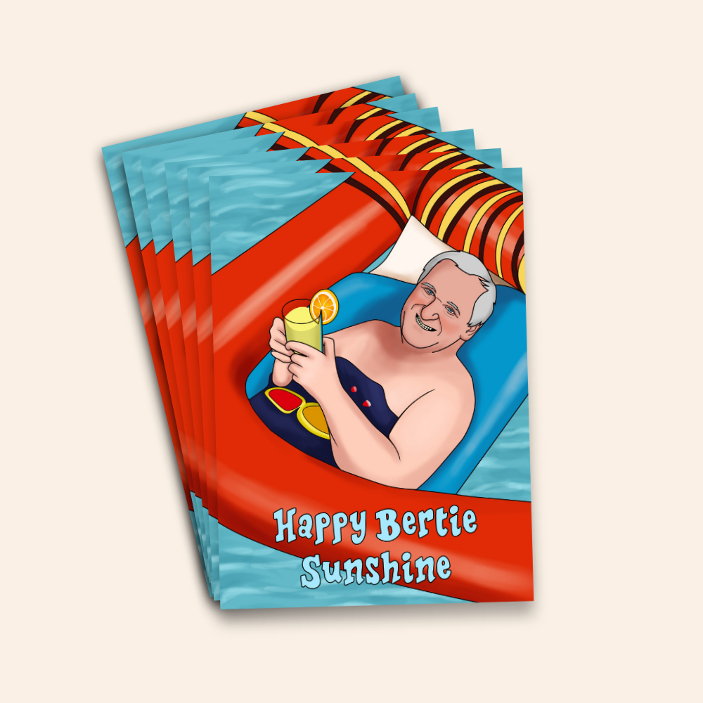 Happy Bertie Sunshine Irish Humour Birthday Card Pack