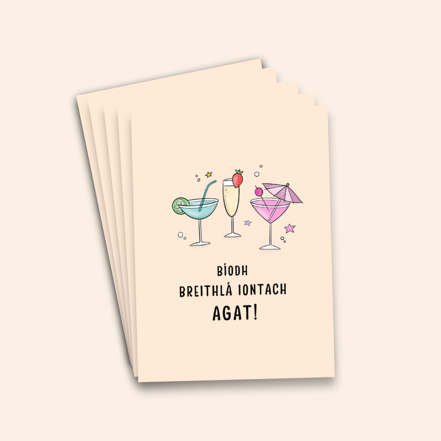 Bíodh Breithlá Iontach Agat Birthday Card Pack