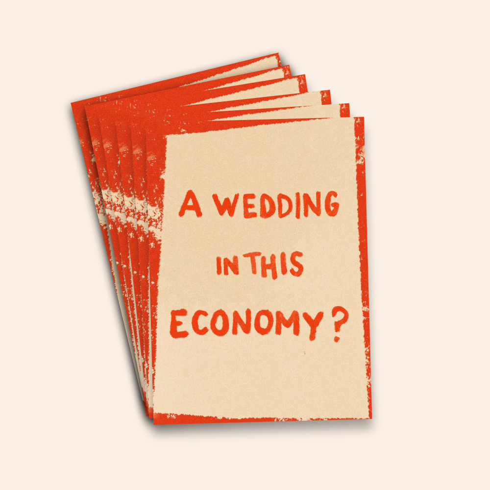 A Wedding In This Economy? Funny Wedding Card Pack