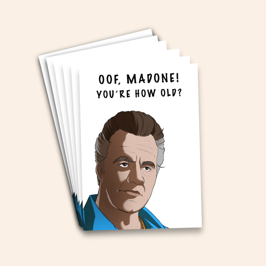 Oof Madone! You’re How Old? Birthday Card Pack