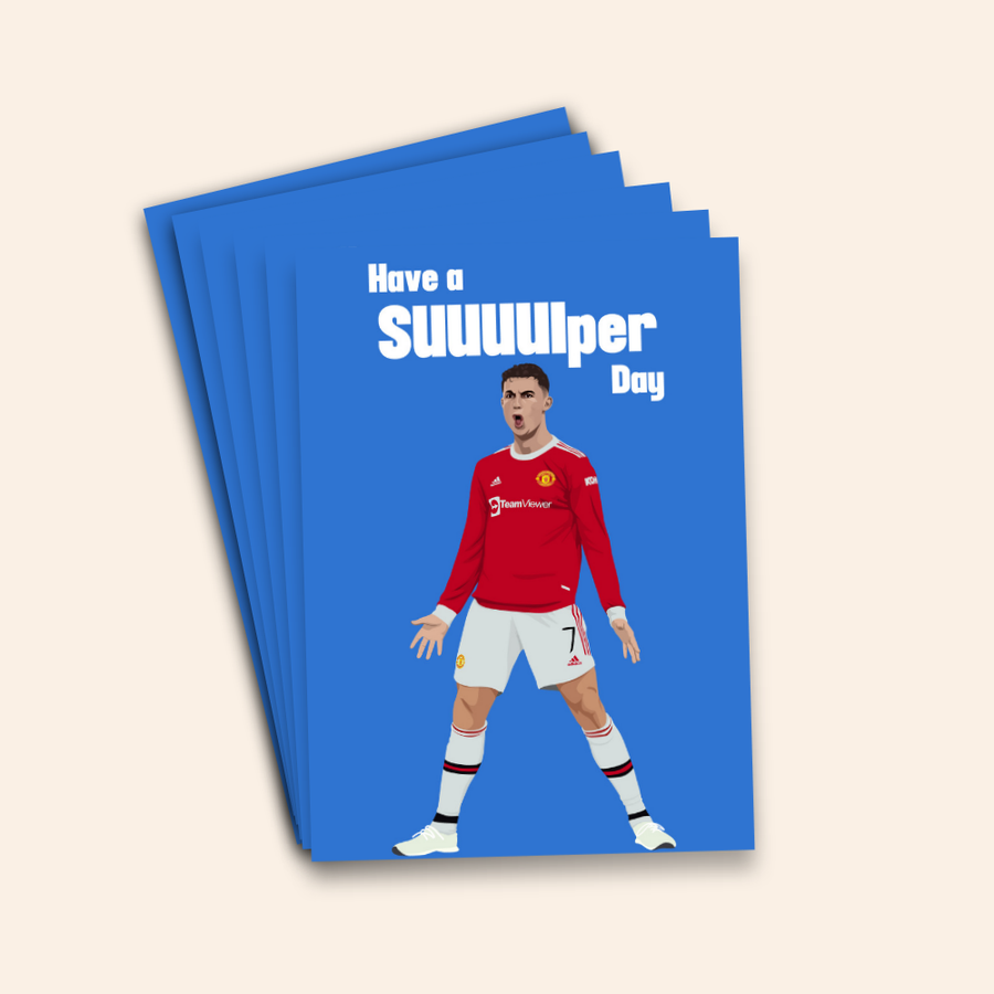 Have a SUIIIIper Day - Ronaldo Inspired Birthday Card Pack