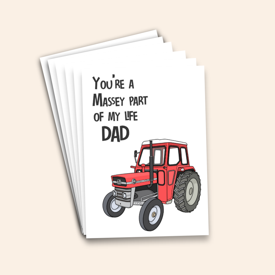 You’re a Massey Part of My Life Dad Tractor Card Pack