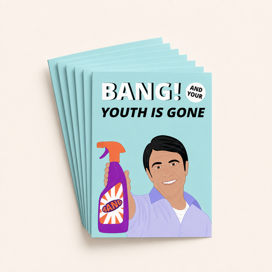 Bang! Your Youth Is Gone Birthday Card Pack