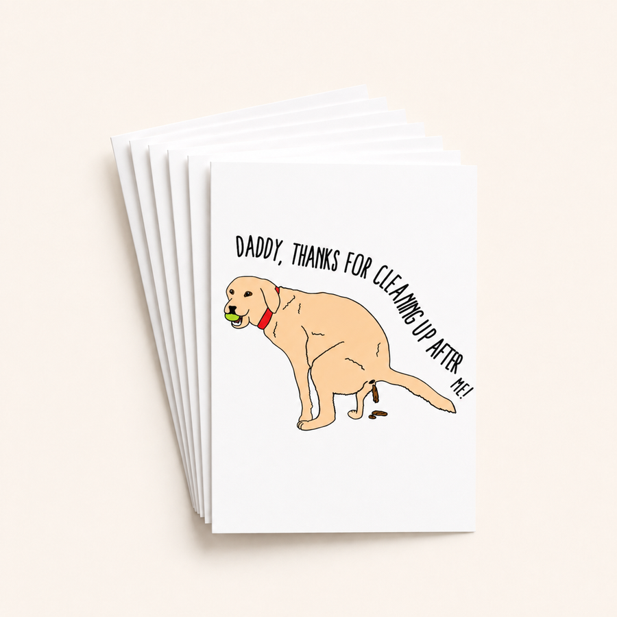 Daddy, Thanks for Cleaning Up After Me Card Pack