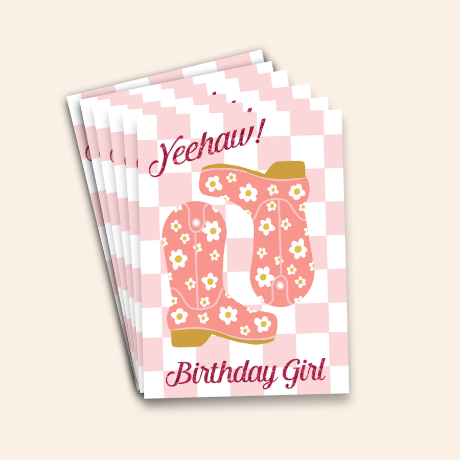 Yeehaw Birthday Girl! - Card Pack