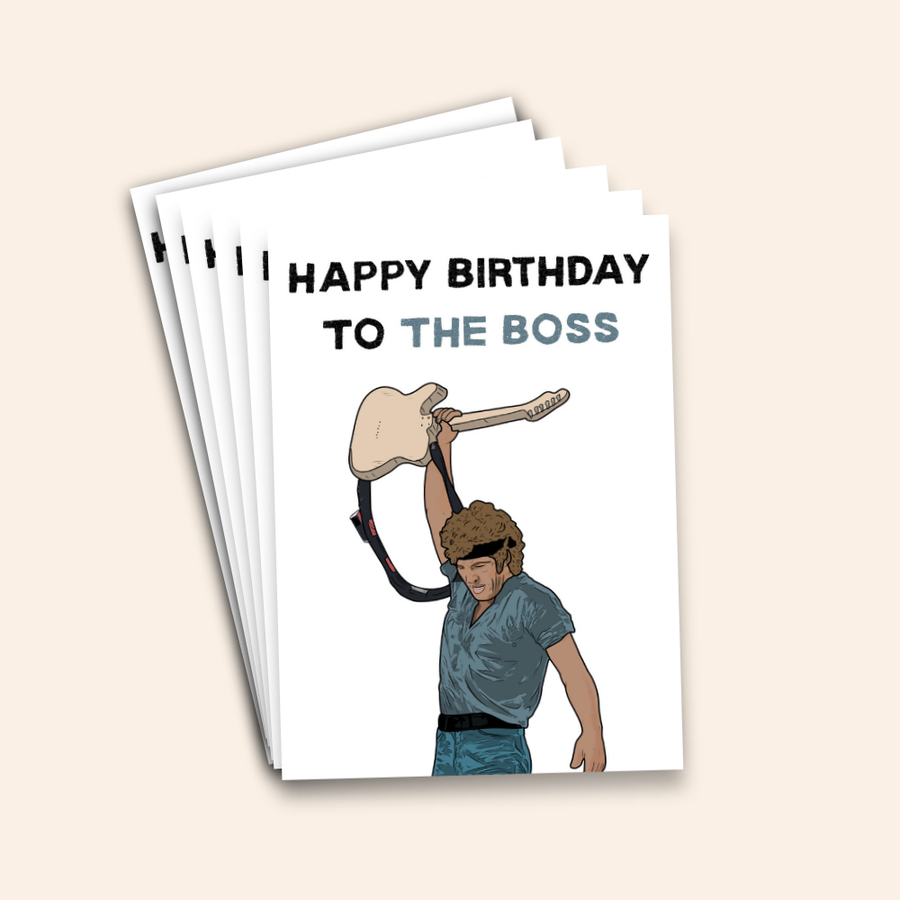 Happy Birthday To The Boss - Bruce Springsteen Inspired Card Pack
