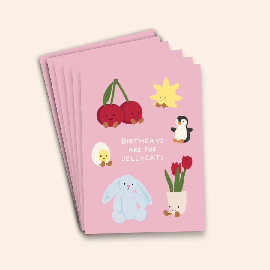 Cute Jellycat Birthday Card Pack