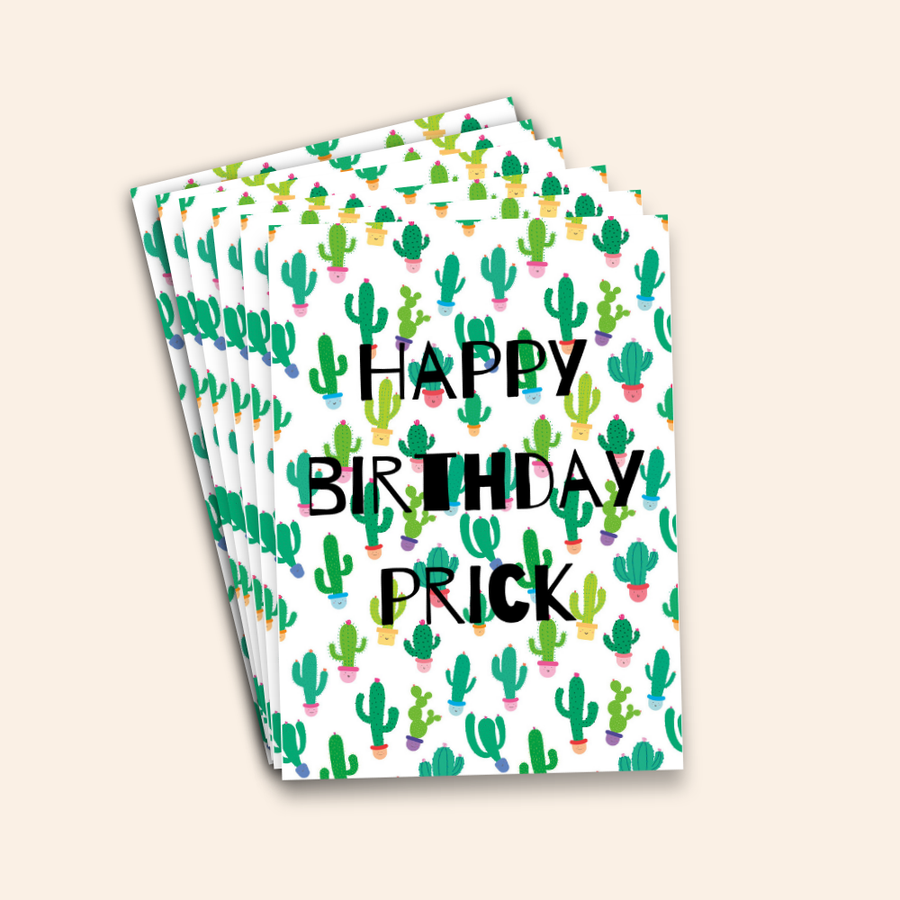Happy Birthday Prick Card Pack