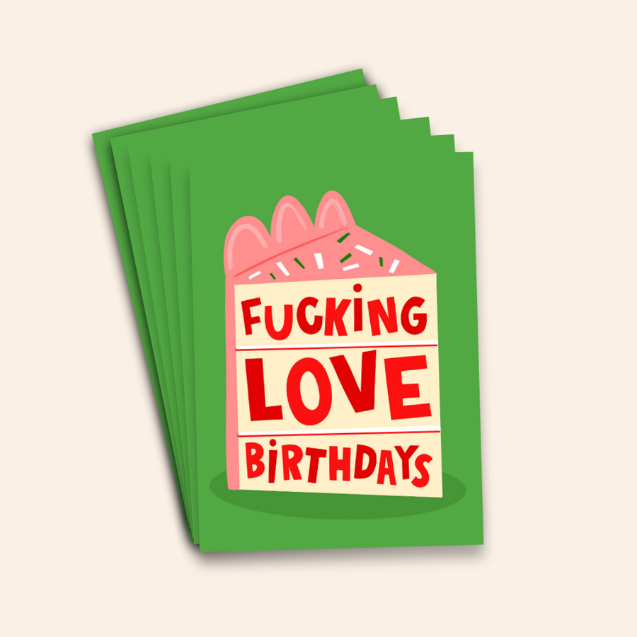 F*cking Love Birthdays! Greeting Card Pack