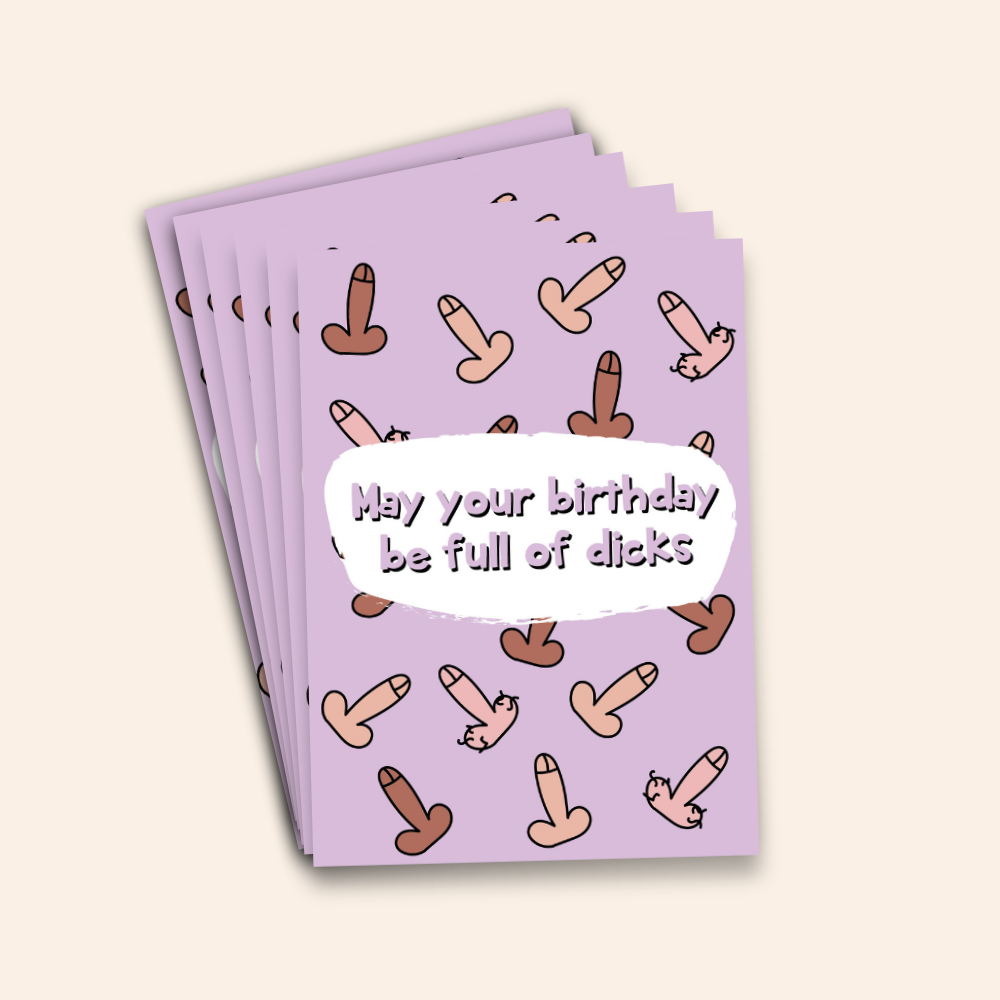 Birthday Dicks Card Pack