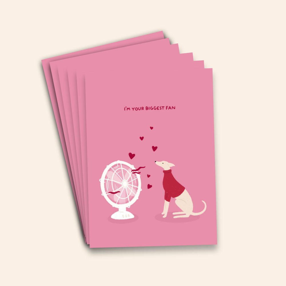 I'm Your Biggest Fan - Cute Dog Card Pack