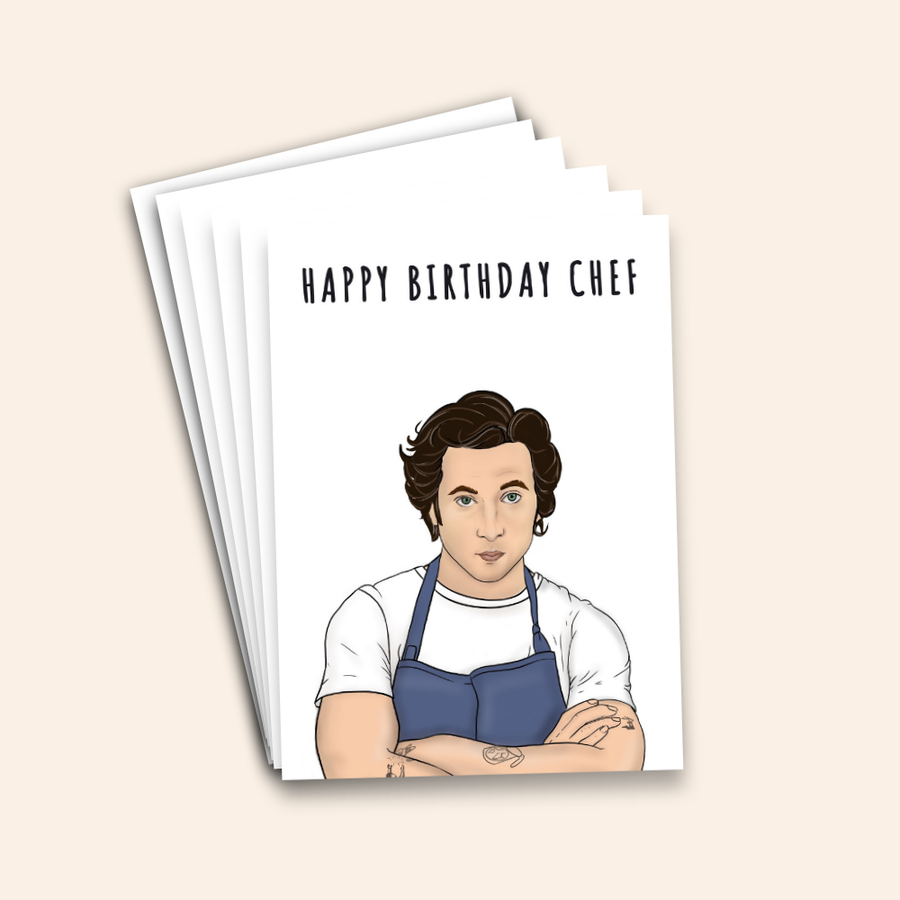 Happy Birthday Chef Birthday Card Pack