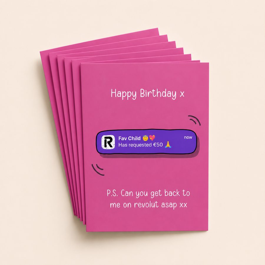 Favourite Child Revolut Birthday Card Pack